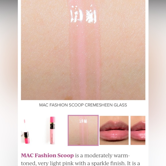 LOUD & LOVELY & FASHION SCOOP MAC CREMESHEEN GLASS Limited Edition - Picture 8 of 14